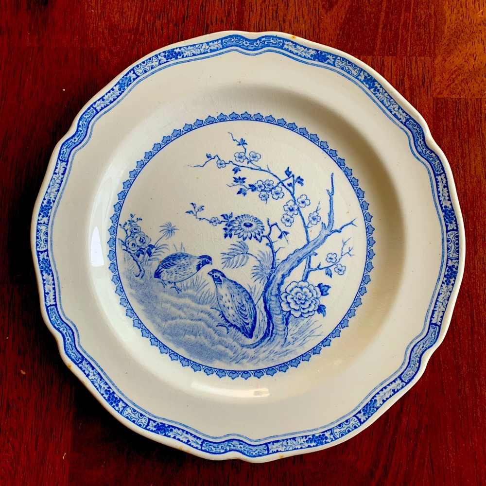 Furnivals Quails plate vintage